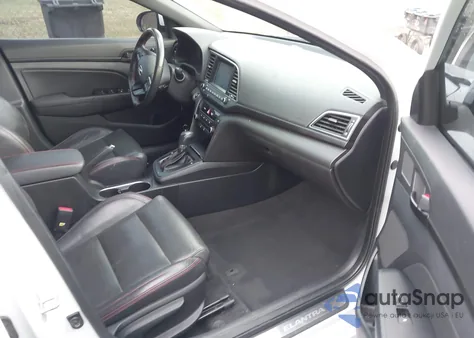 2018 Hyundai Elantra Sport from USA, damaged, VIN KMHD04LB9JU722661